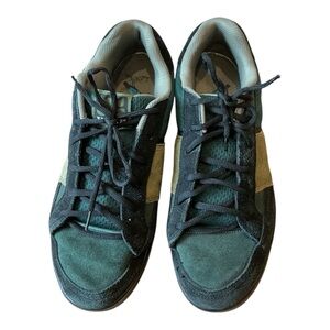 Mens Ipath Suede Leather Rubber Shoes in Green Size 11